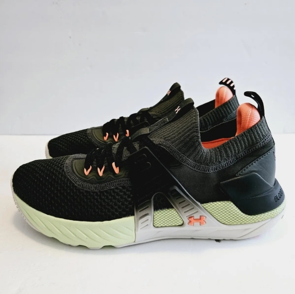Under Armour Mens Project Rock 4 Mana Low Baroque Green 3025940-304 Shoes Sz 9.5